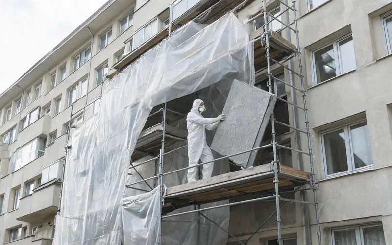 Chantier de désamiantage en copropriété à Bienne